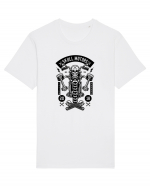 Skeleton Motorcycle Black Tricou mânecă scurtă Unisex Rocker