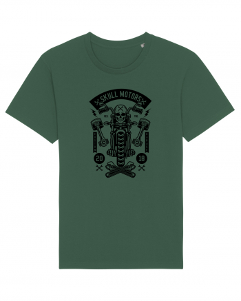 Skeleton Motorcycle Black Bottle Green