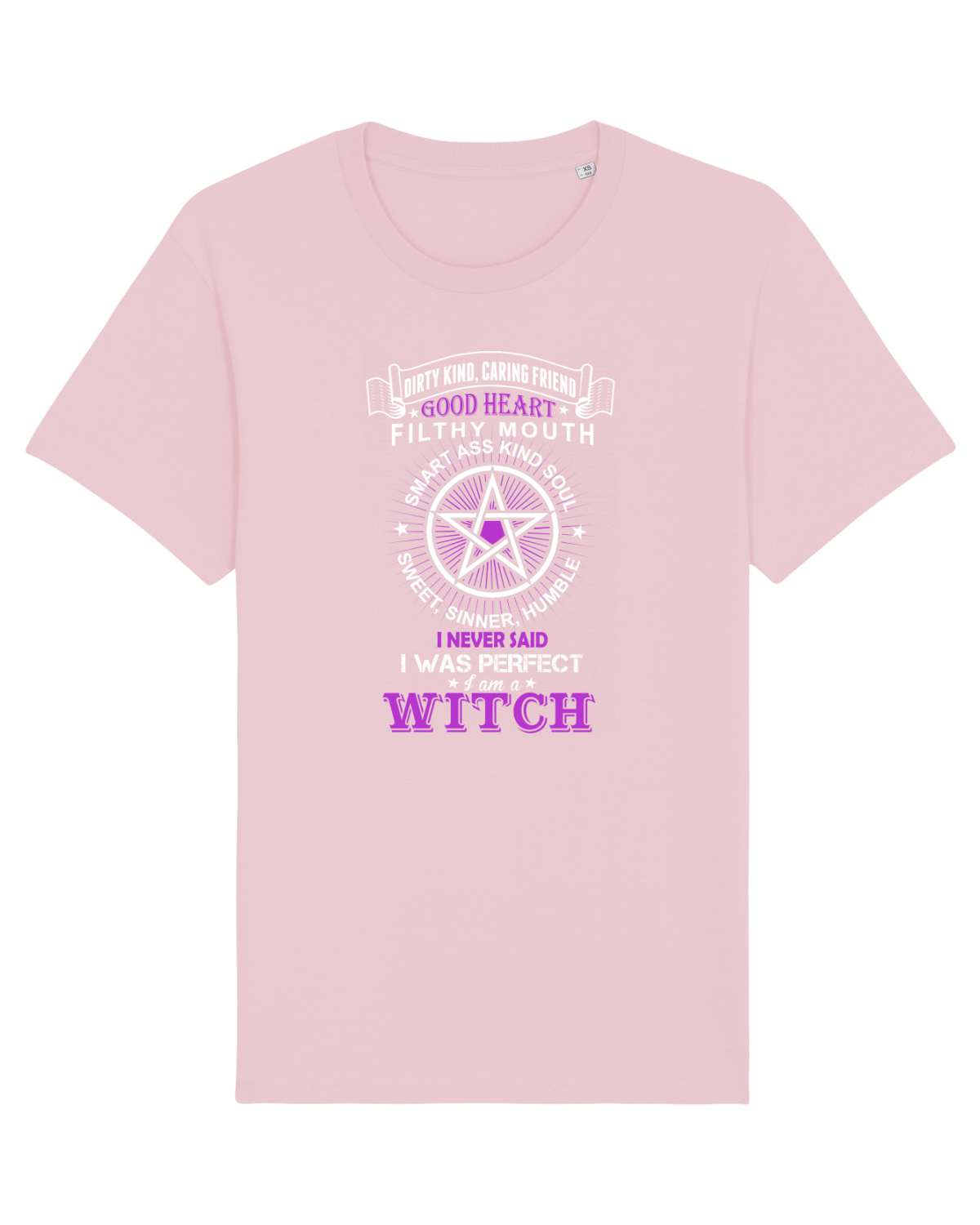 Tricou mânecă scurtă Unisex Rocker Cotton Pink