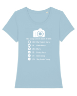 CAMERA Tricou mânecă scurtă guler larg fitted Damă Expresser