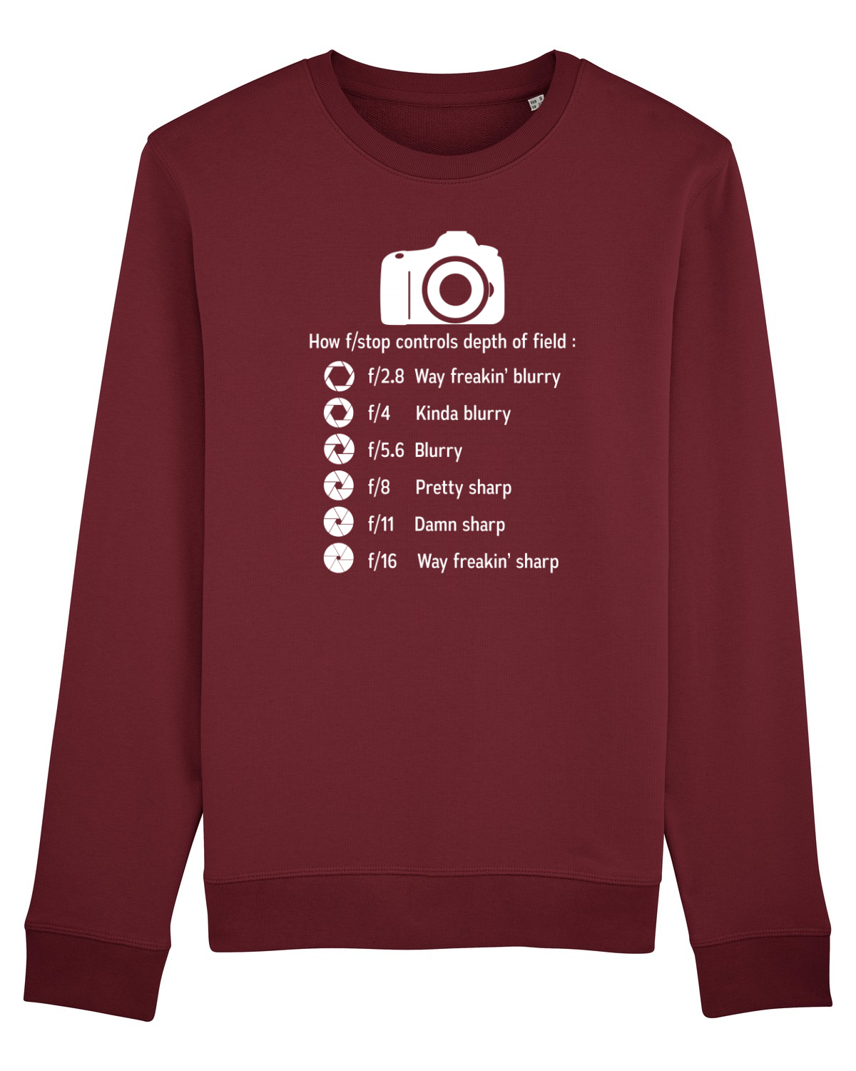 Bluză mânecă lungă Unisex Rise Burgundy