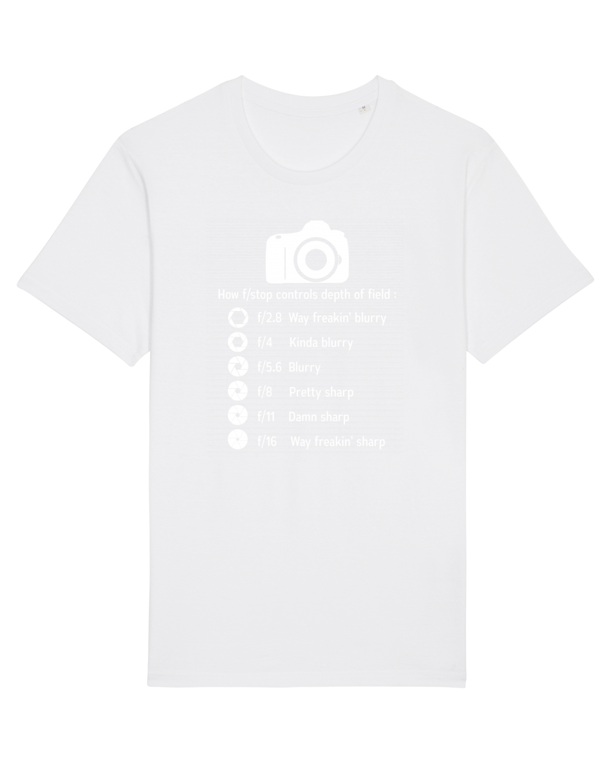 Tricou mânecă scurtă Unisex Rocker White