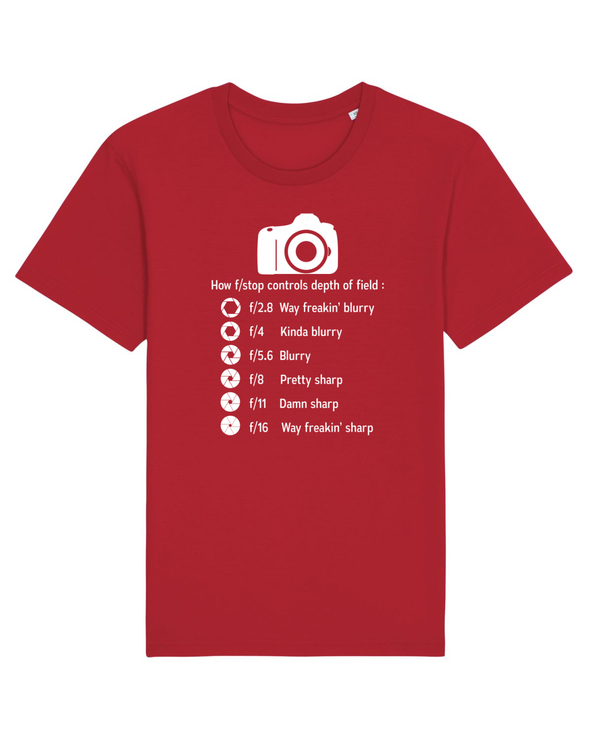 Tricou mânecă scurtă Unisex Rocker Red