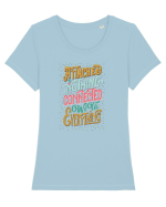 CONNECTED Tricou mânecă scurtă guler larg fitted Damă Expresser