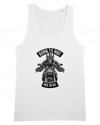 Born to Ride Skeleton Black White