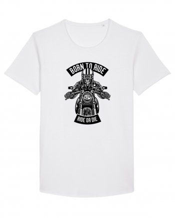 Born to Ride Skeleton Black White