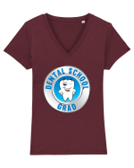 DENTAL Tricou mânecă scurtă guler V Damă Evoker