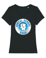 DENTAL Tricou mânecă scurtă guler larg fitted Damă Expresser
