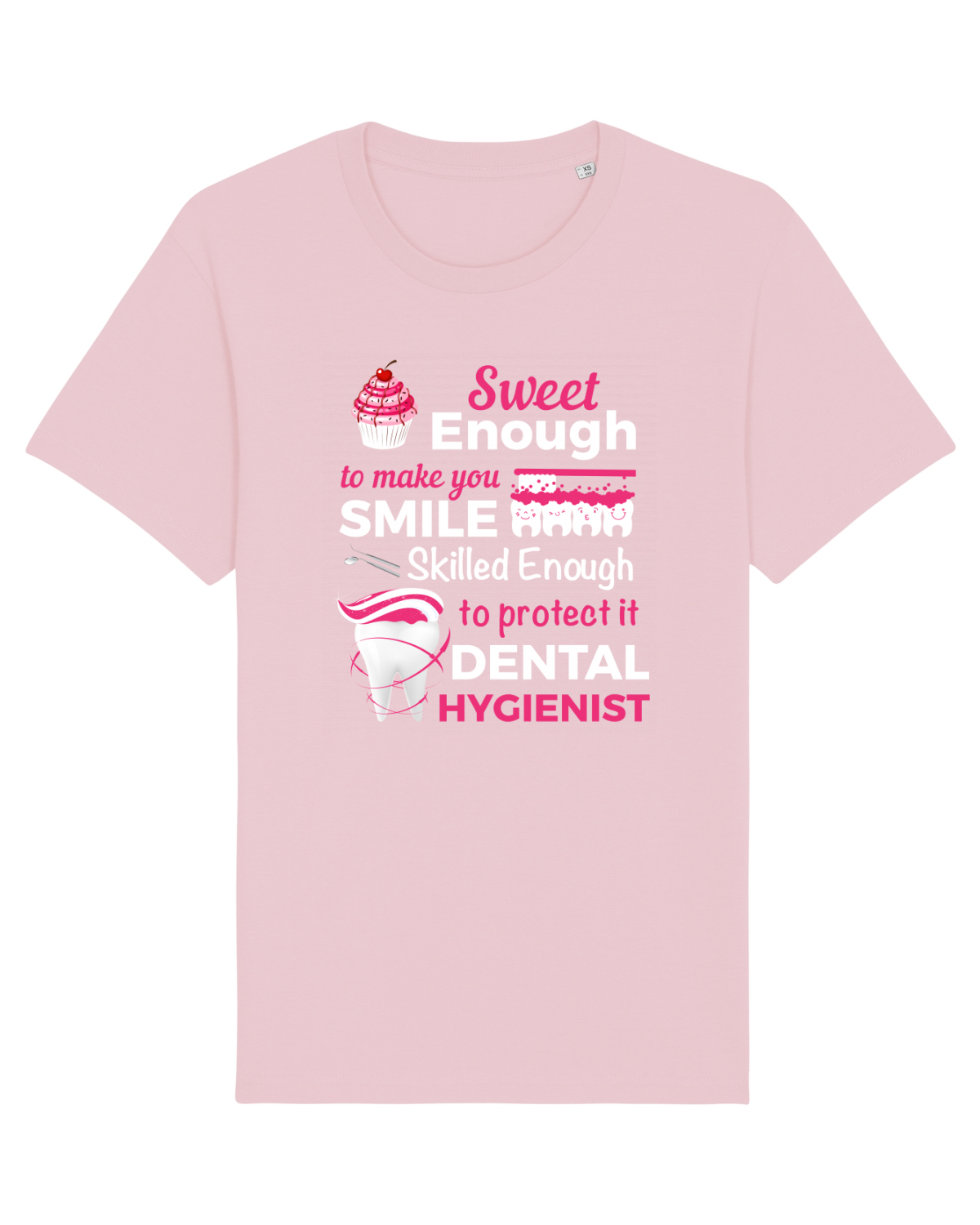 Tricou mânecă scurtă Unisex Rocker Cotton Pink