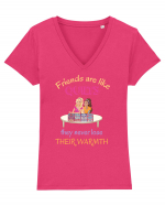 FRIENDS Tricou mânecă scurtă guler V Damă Evoker