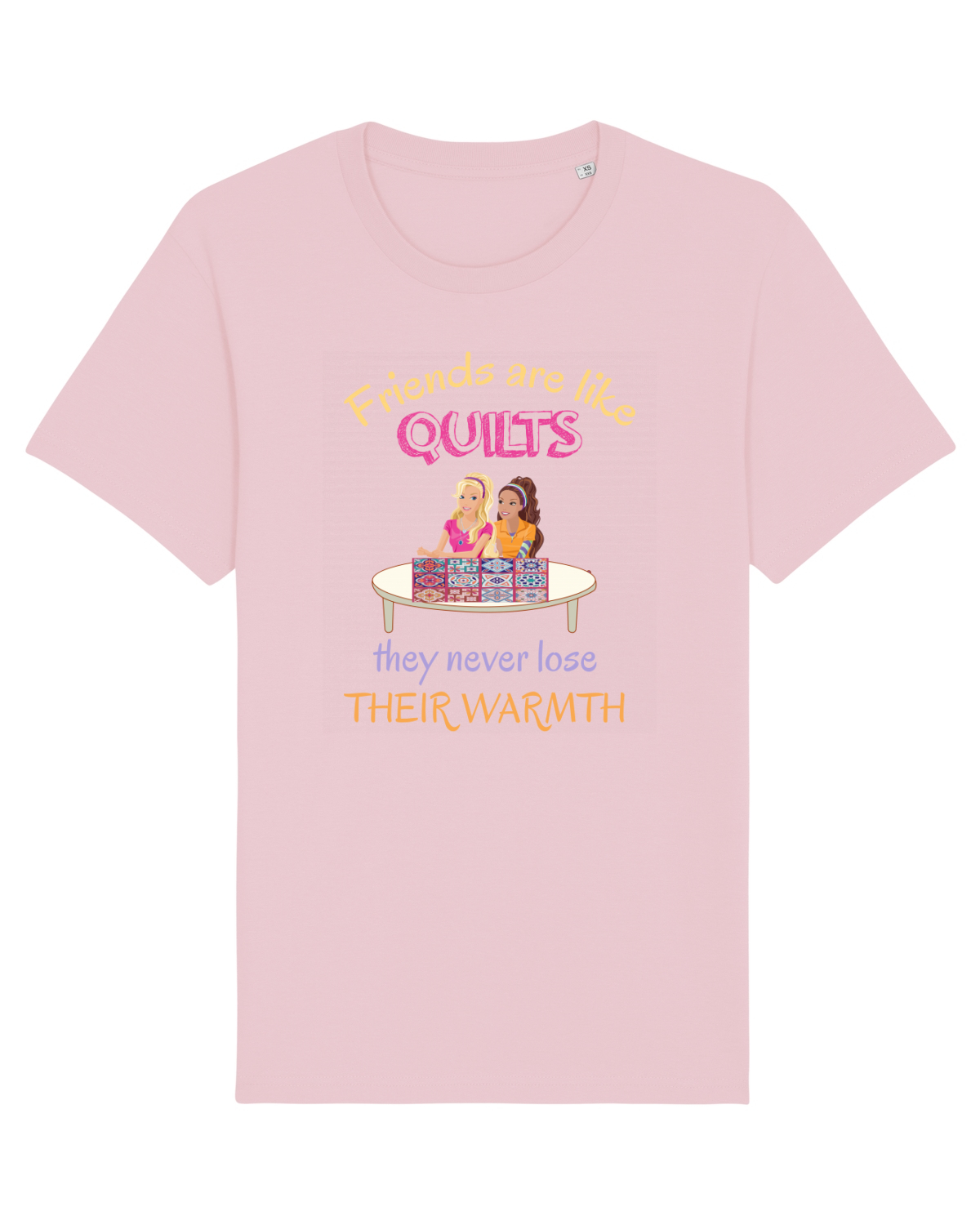 Tricou mânecă scurtă Unisex Rocker Cotton Pink