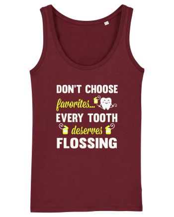 FLOSS TEETH Burgundy