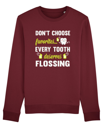 FLOSS TEETH Burgundy