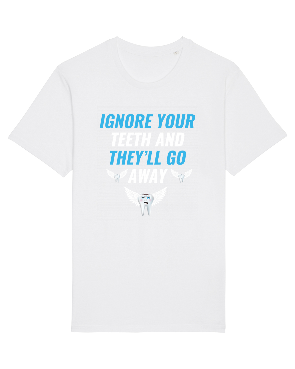 Tricou mânecă scurtă Unisex Rocker White