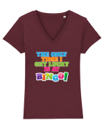 BINGO Tricou mânecă scurtă guler V Damă Evoker