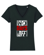 No Days Off Tricou mânecă scurtă guler V Damă Evoker
