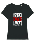 No Days Off Tricou mânecă scurtă guler larg fitted Damă Expresser