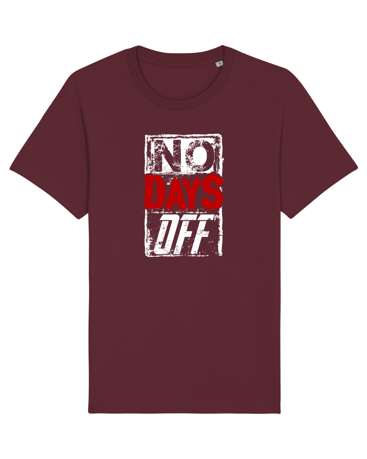 Tricou mânecă scurtă Unisex Rocker Burgundy