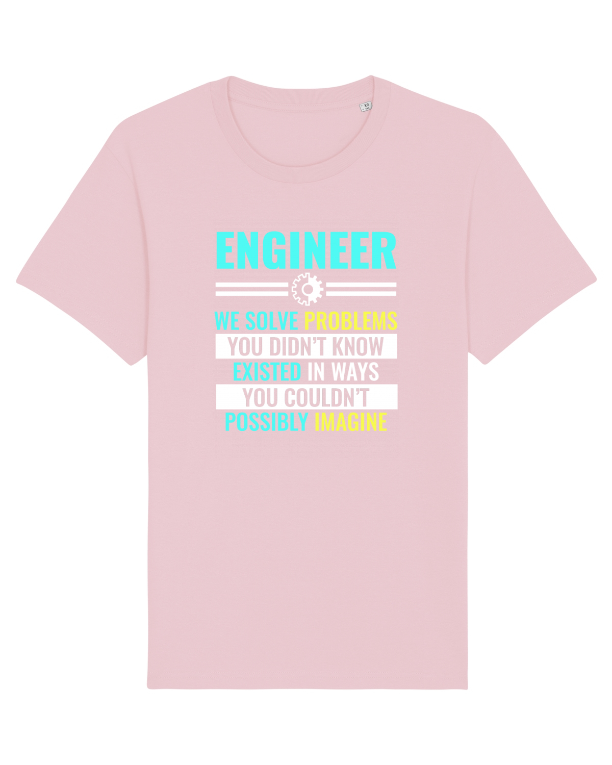 Tricou mânecă scurtă Unisex Rocker Cotton Pink