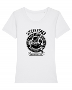 Soccer Fever Black Tricou mânecă scurtă guler larg fitted Damă Expresser