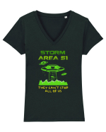 AREA 51 Tricou mânecă scurtă guler V Damă Evoker