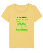 AREA 51 Tricou mânecă scurtă guler larg fitted Damă Expresser