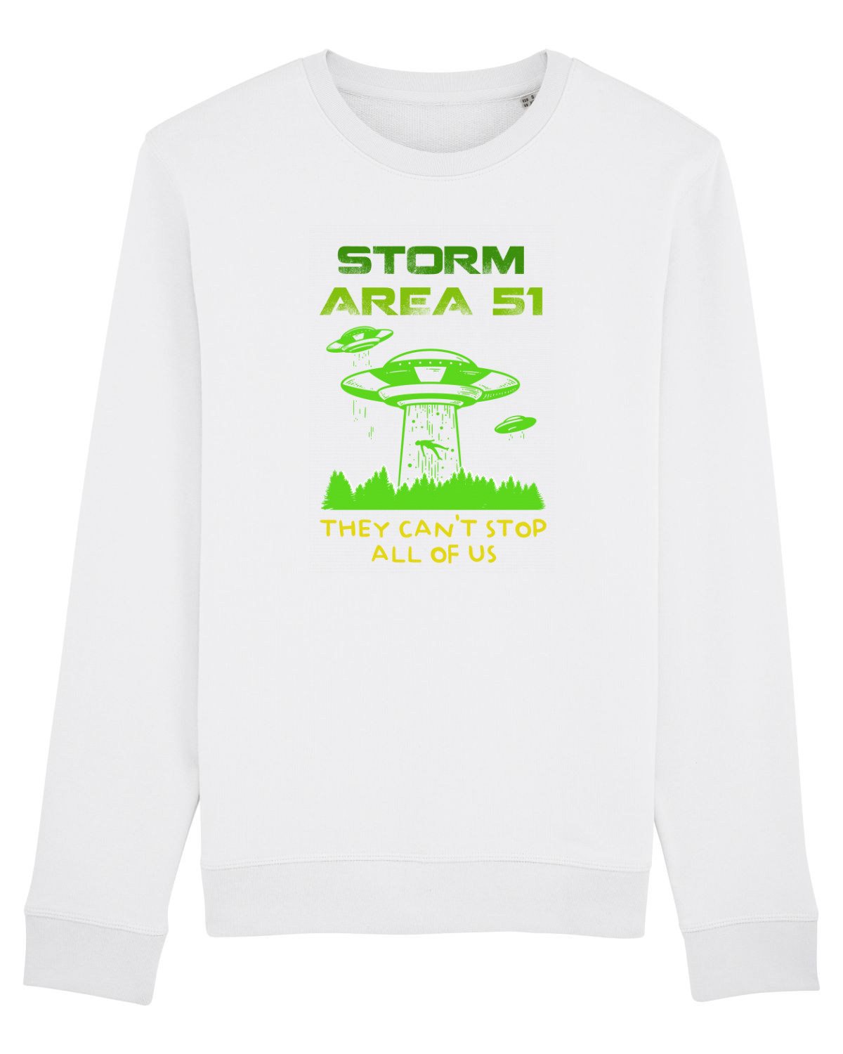 Bluză mânecă lungă Unisex Rise White
