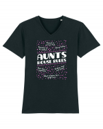 AUNTS Tricou mânecă scurtă guler V Bărbat Presenter