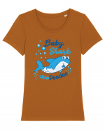 BABY SHARK Tricou mânecă scurtă guler larg fitted Damă Expresser