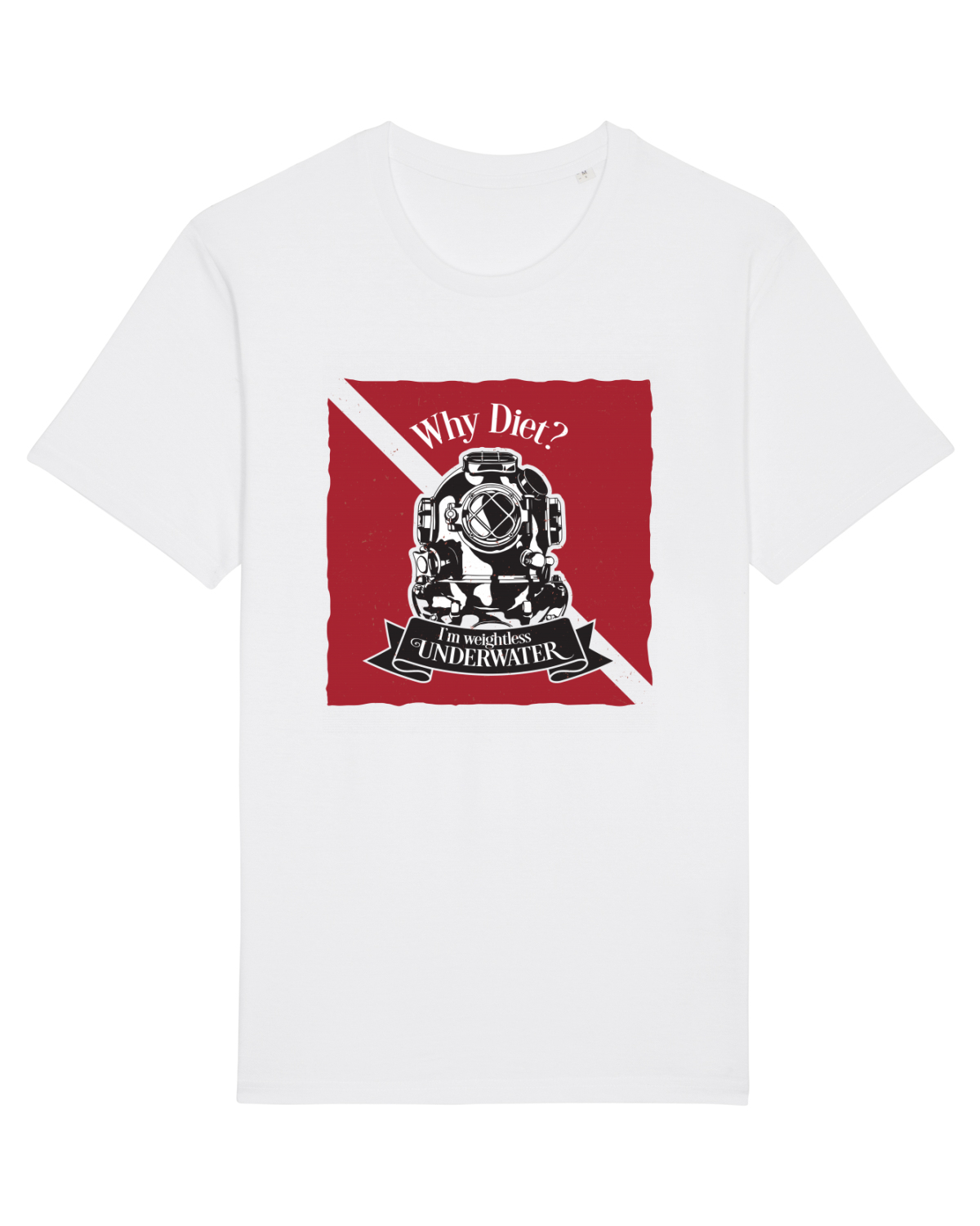Tricou mânecă scurtă Unisex Rocker White
