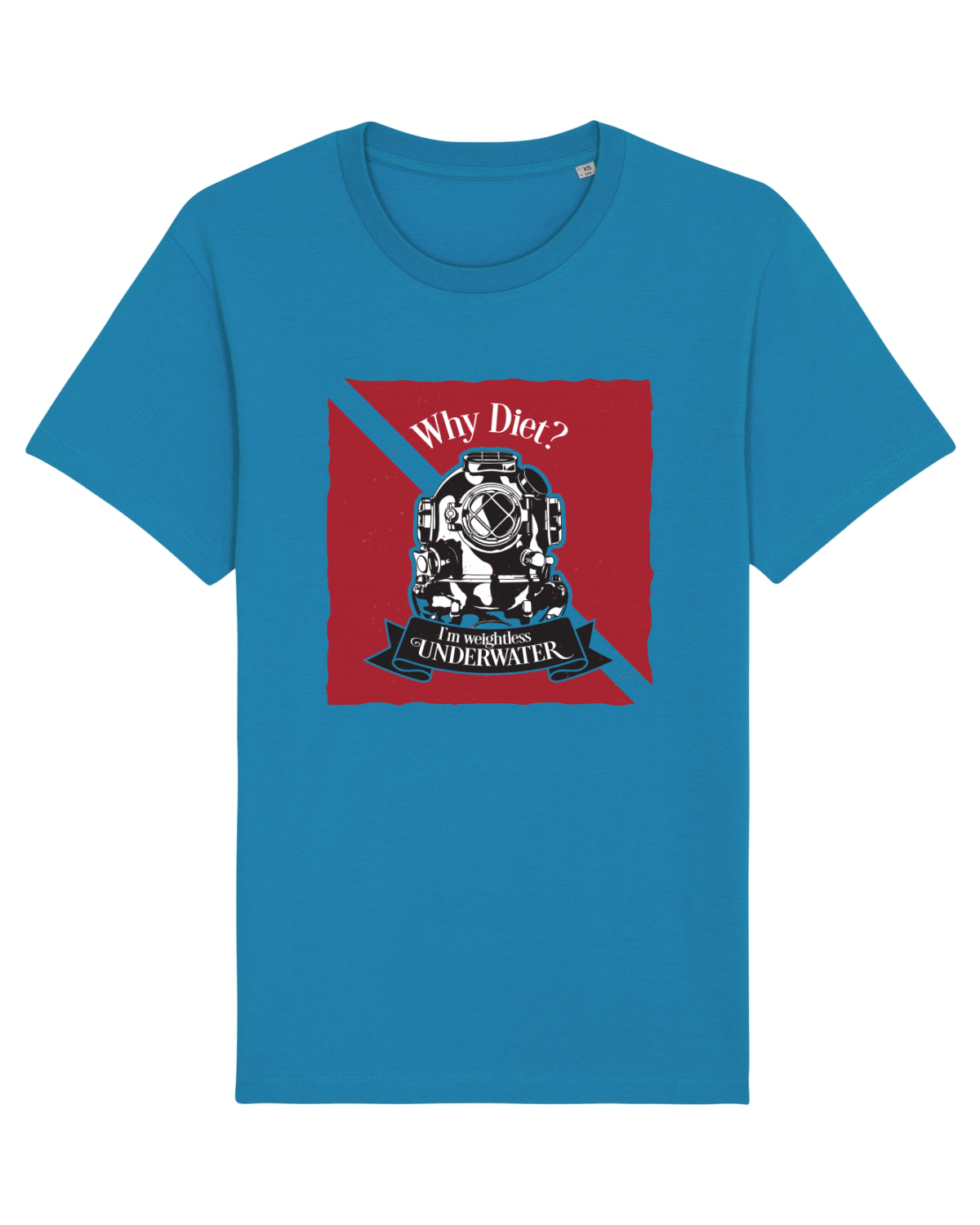 Tricou mânecă scurtă Unisex Rocker Azur