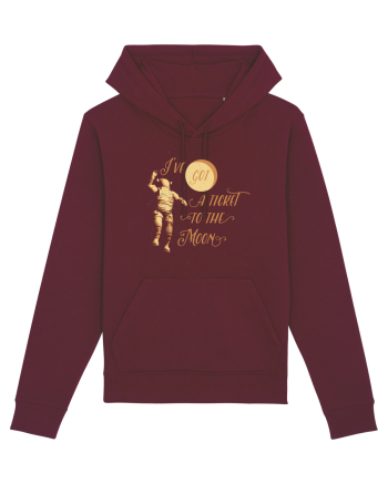 I've Got A Ticket To The Moon Burgundy