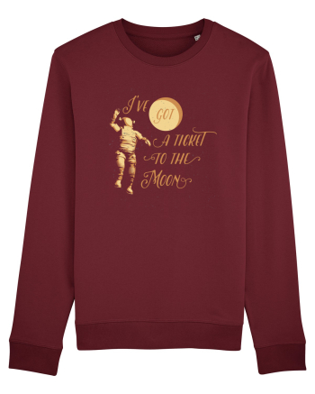 I've Got A Ticket To The Moon Burgundy
