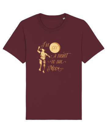 I've Got A Ticket To The Moon Burgundy