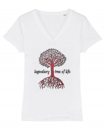 Legendary Tree Of Life Tricou mânecă scurtă guler V Damă Evoker