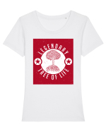 Legendary Tree Of Life Tricou mânecă scurtă guler larg fitted Damă Expresser