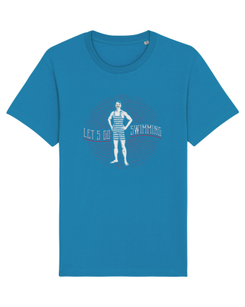 Let's Go Swimming Vintage Style Azur