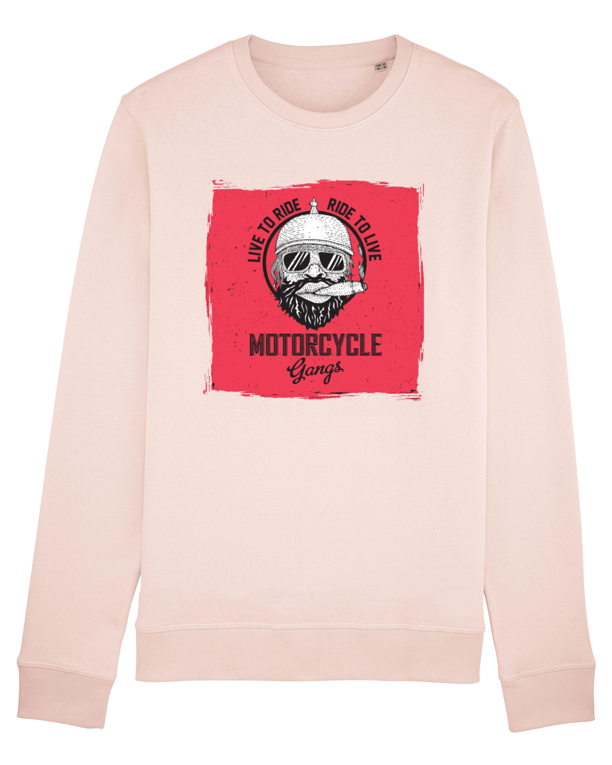 Bluză mânecă lungă Unisex Rise Candy Pink