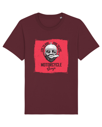 Live To Ride Ride To Live Burgundy