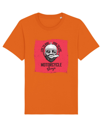 Live To Ride Ride To Live Bright Orange