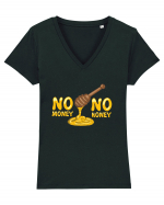 No Money No Honey Tricou mânecă scurtă guler V Damă Evoker