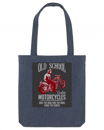 Old School Custom Motorcycles Midnight Blue