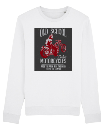 Old School Custom Motorcycles White