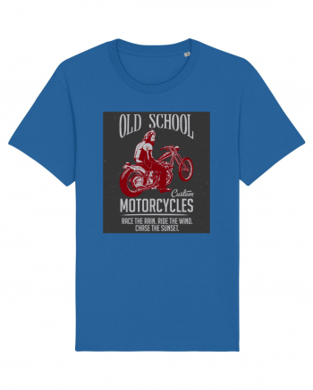 Old School Custom Motorcycles Royal Blue