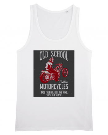 Old School Custom Motorcycles White