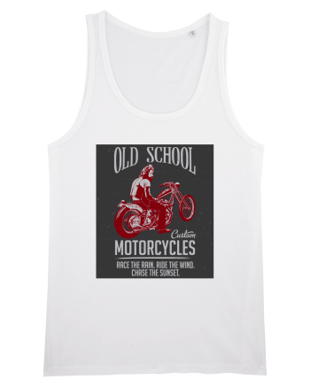 Old School Custom Motorcycles White