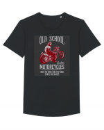 Old School Custom Motorcycles Tricou mânecă scurtă guler larg Bărbat Skater