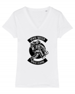 Space Soccer League Black Tricou mânecă scurtă guler V Damă Evoker