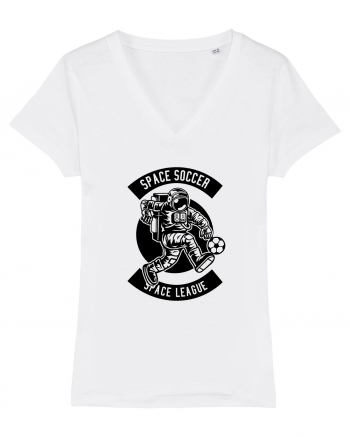 Space Soccer League Black White