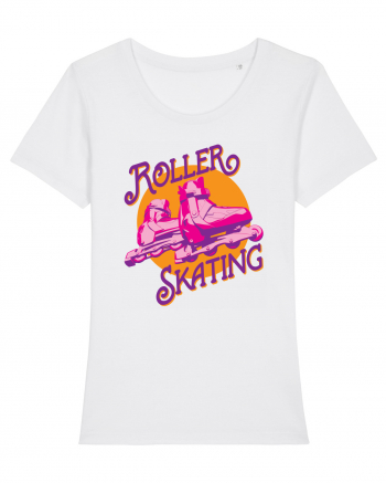 Roller Skating White